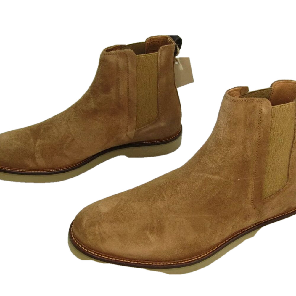 NEW SHOE THE BEAR Mens KIP Chelsea Boots Suede Flat Pull-On Lined Comfort